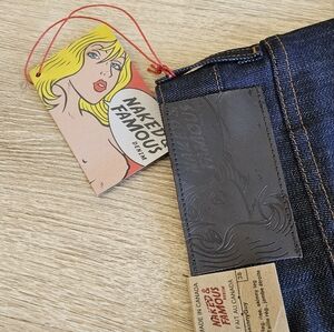 Naked & Famous Denim dark wash jeans (non-selvedge) skinny guy 38